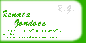renata gondocs business card